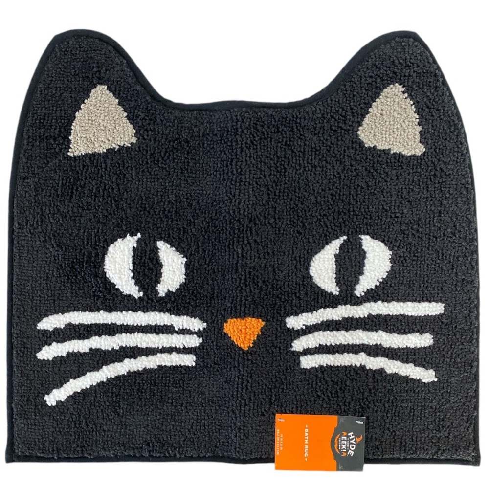 Black Cat Bath Rug